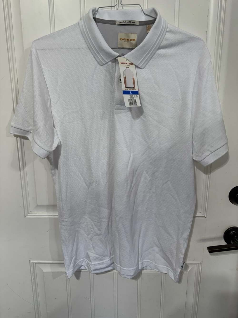 Scotch & Soda Amsterdam Men's Short Sleeve Textured Polo Shirt